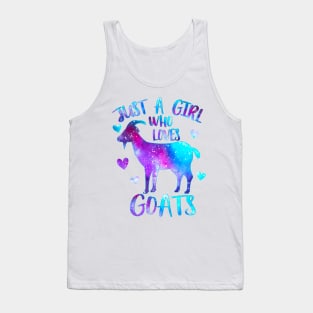 Just a girl who loves Goats Tank Top